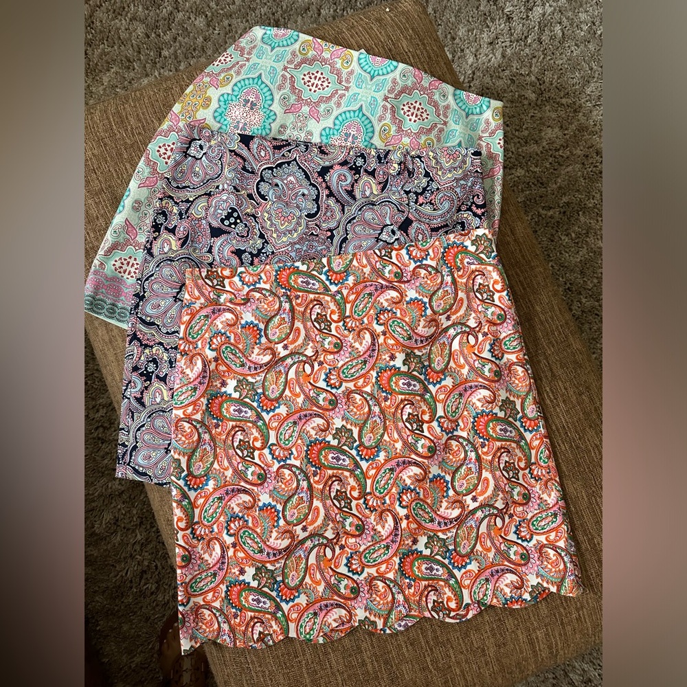 TALBOTS SKIRTS IN SIZE 14, summer prints, 2 brand new with tags and one w/o